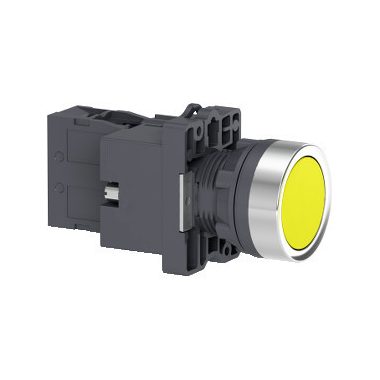 SCHNEIDER XA2EW35B1 Harmony Easy Series  Ø22 Világító nyomógomb, sárga, 24V AC/DC,1NO