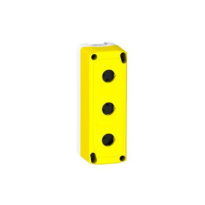   SCHNEIDER XALFK03 Harmony XALF lift vezérlő tokozat, 3 Ø22 furat, sárga