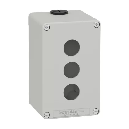 SCHNEIDER XAPD2503 EMPTY GREY 3 HOLES CONTROL BOX