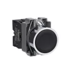   SCHNEIDER XB2BA21C Easy Harmony XB2, Nyomógomb, fekete, 1 NO, fém, panelbe süllyesztett, 22mm, visszatérő, jelöletlen