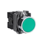   SCHNEIDER XB2BA31C Easy Harmony XB2, Nyomógomb, zöld, 1 NO, fém, panelbe süllyesztett, 22mm, visszatérő, jelöletlen