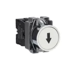   SCHNEIDER XB2BA3341C Easy Harmony XB2, Nyomógomb, fehér, 1 NO, jelölt, nyíl fel, fém, panelbe süllyesztett, 22mm, visszatérő