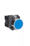 SCHNEIDER XB2BA61C Easy Harmony XB2, Nyomógomb, kék, 1 NO, fém, panelbe süllyesztett, 22mm, visszatérő, jelöletlen