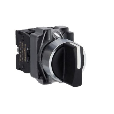 SCHNEIDER XB2BD53C Easy Harmony XB2, Választókapcsoló, 3 állású, 2 NO, fém, 22mm, visszatérő