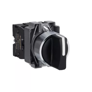 SCHNEIDER XB2BD73C Easy Harmony XB2, Választókapcsoló, 3 állású, 2 NO, fém, 22mm, visszatérő