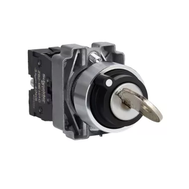 SCHNEIDER XB2BG21C Easy Harmony XB2, Választókapcsoló, 2 állású, 1 NO, fém, 22mm