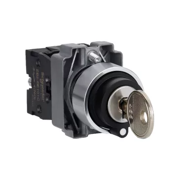 SCHNEIDER XB2BG33C Easy Harmony XB2, Választókapcsoló, 3 állású, 2 NO, fém, 22mm