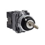   SCHNEIDER XB2BG61C Easy Harmony XB2, Választókapcsoló, 2 állású, 1 NO, fém, 22mm, visszatérő