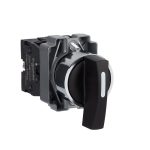   SCHNEIDER XB2BJ33C Easy Harmony XB2, Választókapcsoló, 3 állású, 2 NO, fém, 22mm