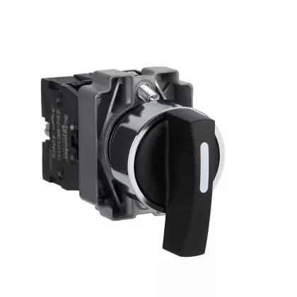   SCHNEIDER XB2BJ33C Easy Harmony XB2, Választókapcsoló, 3 állású, 2 NO, fém, 22mm