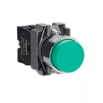   SCHNEIDER XB2BL31C Easy Harmony XB2, Nyomógomb, kiemelkedő, zöld, 1 NO, fém, 22mm, visszatérő, jelöletlen