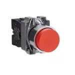   SCHNEIDER XB2BL42C Easy Harmony XB2, Nyomógomb, kiemelkedő, piros, 1 NC, fém, 22mm, visszatérő, jelöletlen