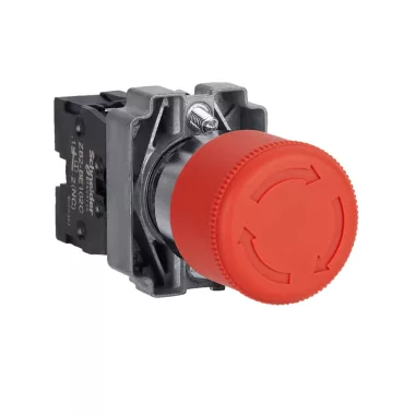 SCHNEIDER XB2BS442C Easy Harmony XB2, Vészgomb, piros, 1 NC, fém, 22mm
