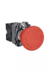 SCHNEIDER XB2BS542C Easy Harmony XB2, Vészgomb, piros, 1 NC, fém, 22mm, fej 40mm