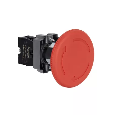 SCHNEIDER XB2BS642C Easy Harmony XB2, Vészgomb, piros, 1 NC, fém, 22mm