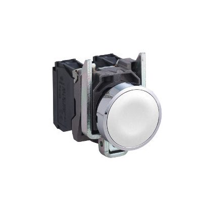   SCHNEIDER XB4BACUST01 Harmony komplett fém nyomógomb, Ø22, visszatérő, 1NO, személyre szabott