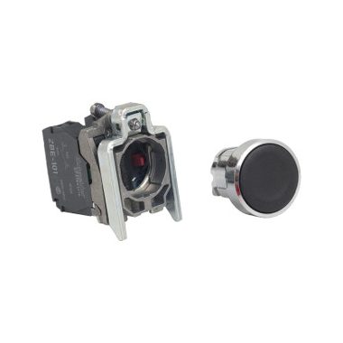 SCHNEIDER XB4BACUST02 Harmony komplett fém nyomógomb, Ø22, visszatérő, 1NO+1NC, személyre szabott