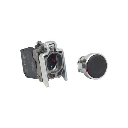   SCHNEIDER XB4BACUST02 Harmony komplett fém nyomógomb, Ø22, visszatérő, 1NO+1NC, személyre szabott