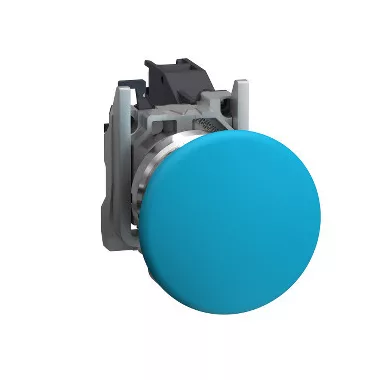 SCHNEIDER XB4BC61GEX Harmony ATEX DG komplett nyomógomb, Ø22, gomba fejű, kék