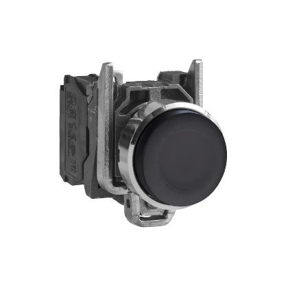   SCHNEIDER XB4BLCUST01 Harmony komplett fém nyomógomb, Ø22, kiálló profil, visszatérő, 1NO, személyre szabott