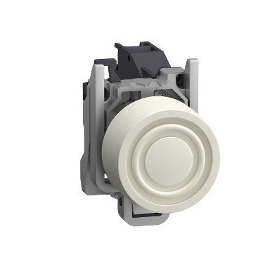 SCHNEIDER XB4BPS11GEX Harmony ATEX DG komplett nyomógomb, Ø22, beépített védősapkás, 1NO, fehér