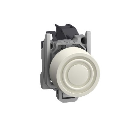 SCHNEIDER XB4BPS11GEX Harmony ATEX DG komplett nyomógomb, Ø22, beépített védősapkás, 1NO, fehér