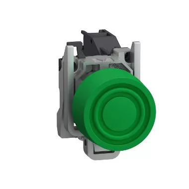 SCHNEIDER XB4BPS31GEX Harmony ATEX DG komplett nyomógomb, Ø22, beépített védősapkás, 1NO, zöld