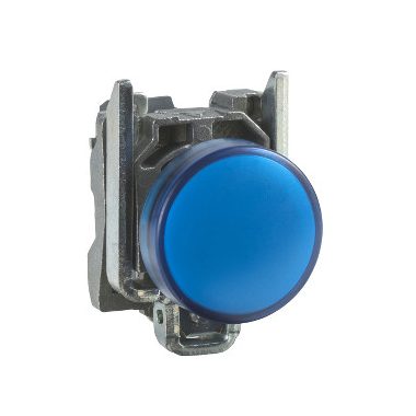 SCHNEIDER XB4BV5B6 Harmony komplett fém LED jelzőlámpa, Ø22, 400 VAC, kék