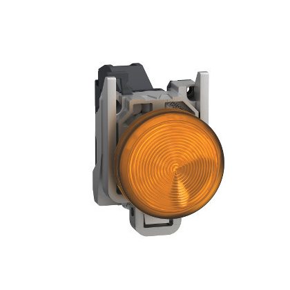 SCHNEIDER XB4BVBM5GEX Harmony ATEX DG komplett LED jelzőlámpa, Ø22, 24-240 VAC/DC, narancssárga