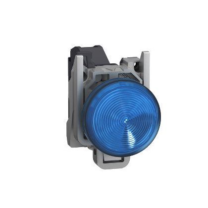 SCHNEIDER XB4BVBM6GEX Harmony ATEX DG komplett LED jelzőlámpa, Ø22, 24-240 VAC/DC, kék