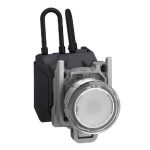 SCHNEIDER XB4BW21BM5GEX Harmony ATEX DG komplett nyomógombos LED tesztlámpa, Ø22, 24 VAC/DC, fehér