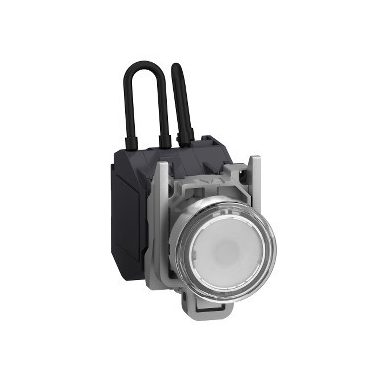 SCHNEIDER XB4BW21BM5GEX Harmony ATEX DG komplett nyomógombos LED tesztlámpa, Ø22, 24 VAC/DC, fehér