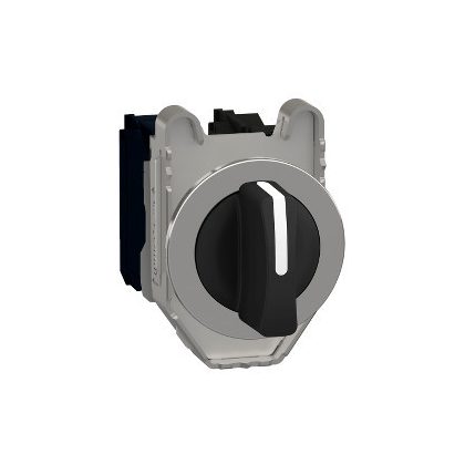   SCHNEIDER XB4FD33 Harmony panelbe süllyesztett komplett fém választókapcsoló, Ø30, 3 állású, 2NO