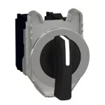   SCHNEIDER XB4FJ33 Harmony panelbe süllyesztett komplett fém kapcsoló, Ø30, meghosszabbított fogantyú, 3 állású, 1NO