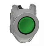 SCHNEIDER XB4FVB3 Harmony panelbe süllyesztett komplett fém LED jelzőlámpa, Ø30, 24 VAC/DC, zöld