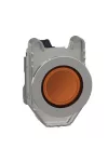 SCHNEIDER XB4FVM5 Harmony panelbe süllyesztett komplett fém LED jelzőlámpa, Ø30, 230 VAC, narancssárga
