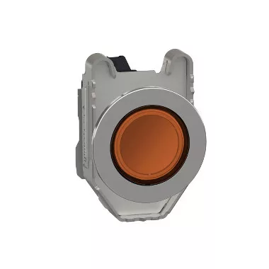 SCHNEIDER XB4FVM5 Harmony panelbe süllyesztett komplett fém LED jelzőlámpa, Ø30, 230 VAC, narancssárga