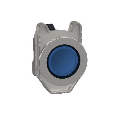 SCHNEIDER XB4FVM6 Harmony panelbe süllyesztett komplett fém LED jelzőlámpa, Ø30, 230 VAC, kék