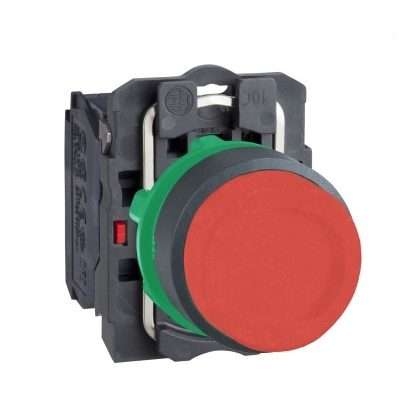   SCHNEIDER XB5ALCUST01 Harmony komplett műanyag nyomógomb, Ø22, kiálló profil, személyre szabott