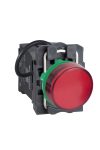 SCHNEIDER XB5AV5B4 Harmony komplett műanyag LED jelzőlámpa, Ø22, 400 VAC, piros