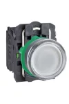 SCHNEIDER XB5AWCUST09 Harmony komplett műanyag LED világító nyomógomb, Ø22, visszatérő, személyre szabott
