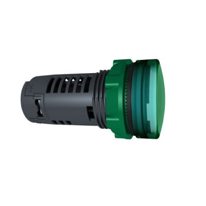   SCHNEIDER XB5EVB3 Harmony műanyag monolitikus LED jelzőlámpa, Ø22, 24 VAC/DC, zöld