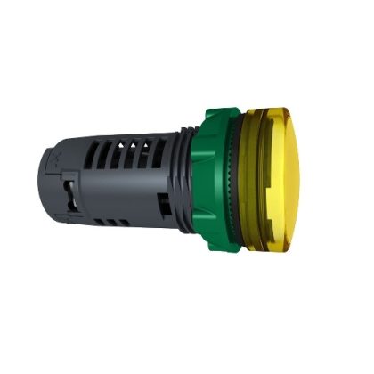  SCHNEIDER XB5EVB8 Harmony műanyag monolitikus LED jelzőlámpa, Ø22, 24 VAC/DC, sárga
