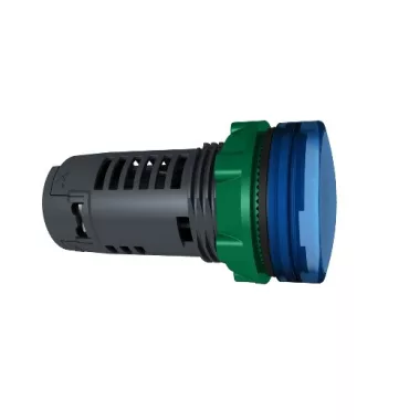 SCHNEIDER XB5EVM6 Harmony műanyag monolitikus LED jelzőlámpa, Ø22, 230 VAC, kék