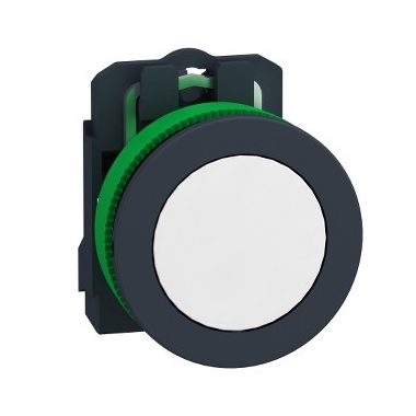 SCHNEIDER XB5FA11 Harmony panelbe süllyesztett komplett műanyag nyomógomb, Ø30, visszatérő, 1NO, fehér