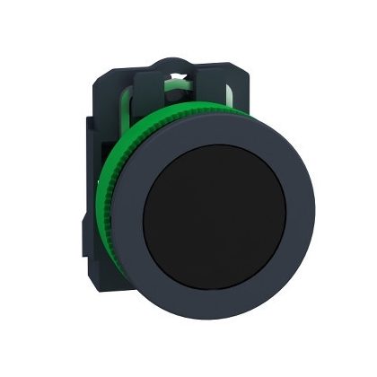   SCHNEIDER XB5FA21 Harmony panelbe süllyesztett komplett műanyag nyomógomb, Ø30, visszatérő, 1NO, fekete