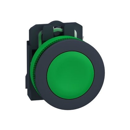 SCHNEIDER XB5FA31 Harmony panelbe süllyesztett komplett műanyag nyomógomb, Ø30, visszatérő, 1NO, zöld