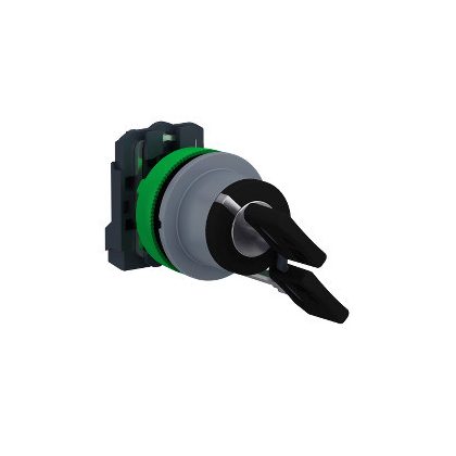   SCHNEIDER XB5FG41C0 Harmony panelbe süllyesztett komplett műanyag kapcsoló, Ø30, 455 kulcsos, 2 állású, 1NO, szürke körgyűrű