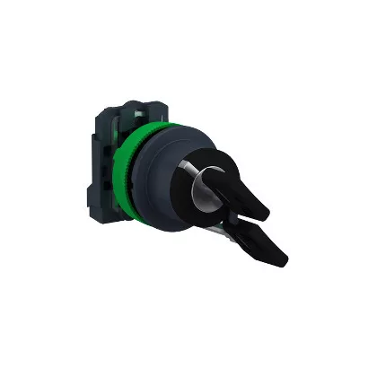 SCHNEIDER XB5FG61 Harmony panelbe süllyesztett komplett műanyag kapcsoló, Ø30, 455 kulcsos, 2 állású visszatérő, 1NO,