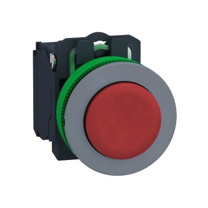   SCHNEIDER XB5FLCUST02 Harmony panelbe süllyesztett komplett műanyag nyomógomb, Ø30, kiálló, visszatérő, személyre szabott